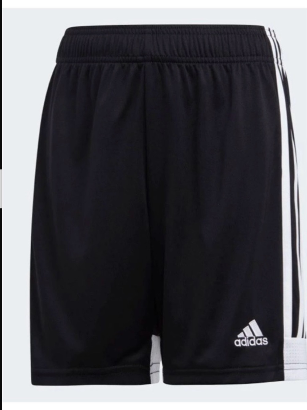 GAME TIME! Adidas Men’s Black Athletic Shorts with White 3-Stripes